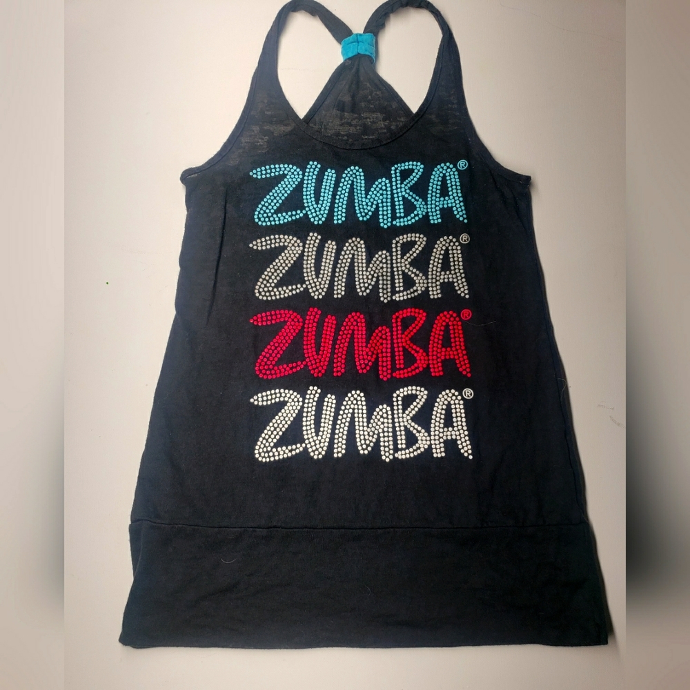 Zumba tank black size xs sm